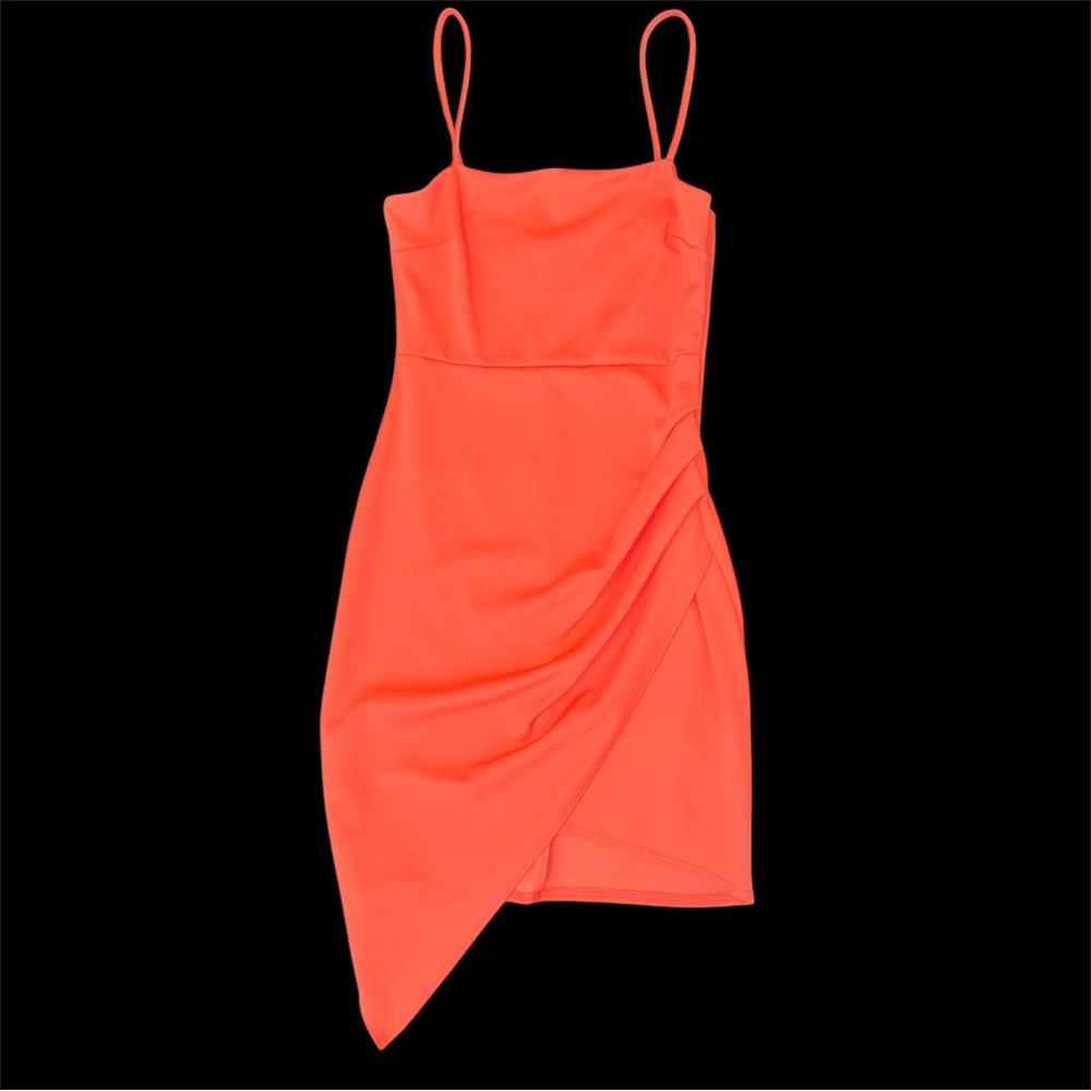Pink/Salmon Spaghetti Strap Mini Dress